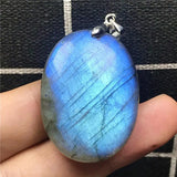 Labradorite Pendant Healing Crystal Silver Beads Moonstone AAAAA