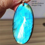 Labradorite Pendant Jewelry Water Drop Crystal Necklace