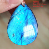 Labradorite Pendant Jewelry Water Drop Crystal Necklace