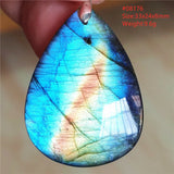 Labradorite Pendant Jewelry Water Drop Crystal Necklace