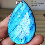 Labradorite Pendant Jewelry Water Drop Crystal Necklace