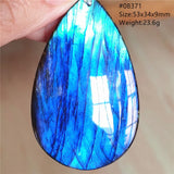 Labradorite Pendant Necklace Water Drop Gemstone Jewelry