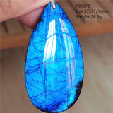 Labradorite Pendant Necklace Water Drop Gemstone Jewelry