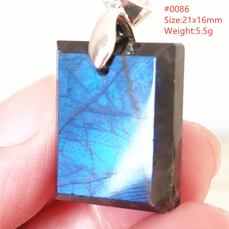 Labradorite Pendant Necklace Water Drop Gemstone Jewelry