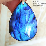 Labradorite Pendant Necklace Water Drop Gemstone Jewelry