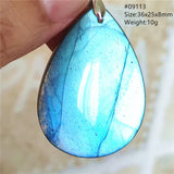 Labradorite Pendant Necklace Water Drop Gemstone Jewelry