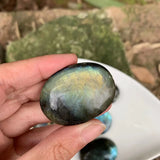 Labradorite Pendant Women Water Drop Necklace