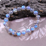 Labradorite Round Beads Bracelet Grey Moonstone Stone