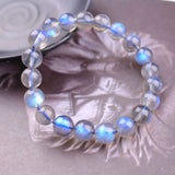 Labradorite Round Beads Bracelet Grey Moonstone Stone