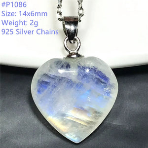 Moonstone Crystal Pendant Necklace Healing Love Gift