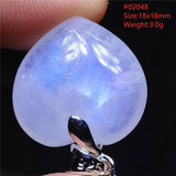 Moonstone Oval Beads Pendant Necklace 925 Sterling Silver Crystal AAAAA