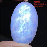 Moonstone Oval Beads Pendant Necklace 925 Sterling Silver Crystal AAAAA