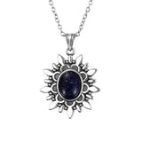 Natural Light Moonstone Pendant Vintage Style S925 Sterling Silver Jewelry