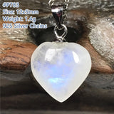 Moonstone Silver Chain Necklace Pendant Jewelry Healing Gift AAAAA
