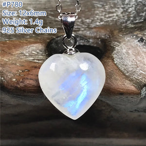 Moonstone Silver Chain Necklace Pendant Jewelry Healing Gift AAAAA
