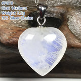 Moonstone Silver Chain Necklace Pendant Jewelry Healing Gift AAAAA