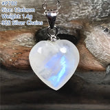 Moonstone Silver Chain Necklace Pendant Jewelry Healing Gift AAAAA