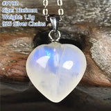 Moonstone Silver Chain Necklace Pendant Jewelry Healing Gift AAAAA