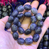 Natural Iolite Beads 15'' DIY Stone Loose Beads Jewelry Making