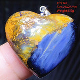 Pietersite Heart Pendant Necklace Cat Eye Love Namibia Jewelry