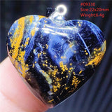 Pietersite Heart Pendant Necklace Cat Eye Love Namibia Jewelry