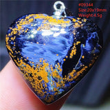 Pietersite Heart Pendant Necklace Cat Eye Love Namibia Jewelry