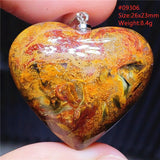 Pietersite Heart Pendant Necklace Cat Eye Love Namibia Jewelry