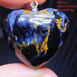 Pietersite Heart Pendant Necklace Cat Eye Love Namibia Jewelry