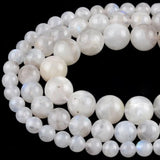 Moonstone Stone Beads Round Loose Spacer for Jewelry Making 6/8/10/12mm