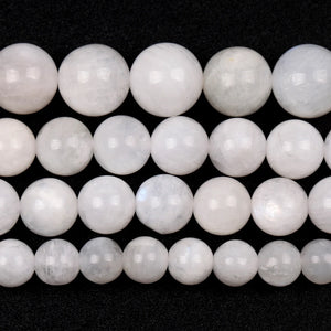 Moonstone Stone Beads Round Loose Spacer for Jewelry Making 6/8/10/12mm