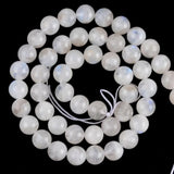 Moonstone Stone Beads Round Loose Spacer for Jewelry Making 6/8/10/12mm