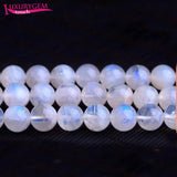 Moonstone Round Shape Spacer Smooth Beads 4/6/8/10mm DIY Jewelry