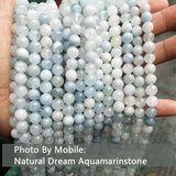 Natural Morganite Aquamarine Beads 6mm 8mm DIY Accessory For Jewelry Making