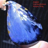 Yellow Pietersite Pendant Cat Eye Water Drop Oval Namibia