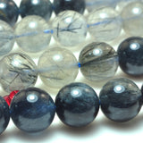 Rutilated Quartz Smooth Round Beads for Bracelet Making