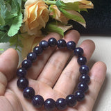 10mm Sand Beads Women's Jade Bracelet for Luck and Protection
