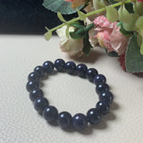 10mm Sand Beads Women's Jade Bracelet for Luck and Protection