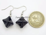 Sand Gems Stone Merkaba Healing Reiki Chakra Earrings Set