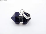Natural Sand Gems Stones Hexagonal Pointed Reiki Chakra Pendant Beads