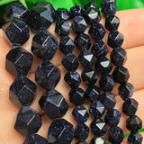 Natural Sand Stone Faceted Spacer Beads 15'' Pick Size 6 8 10mm
