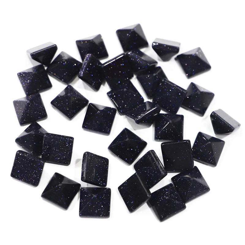 Aventurine Chakra Sandstone Pyramid Home Statue 30Pcs