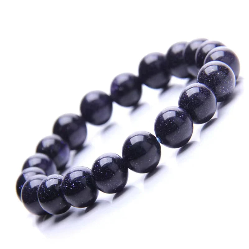 Natural Sand Stone Stretch Bracelet Retro Jewelry