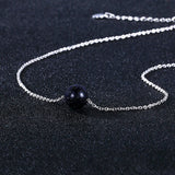 Sandstone Pendant 925 Silver Necklace Women Jewelry