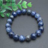 Sodalite Round Beads Bracelet Elastic Line 6mm 8mm 10mm