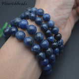 Sodalite Round Beads Bracelet Elastic Line 6mm 8mm 10mm