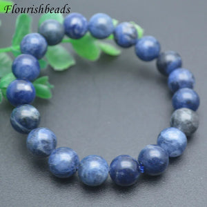 Sodalite Round Beads Bracelet Elastic Line 6mm 8mm 10mm