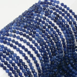 Sodalite Faceted Round Beads 3.2mm