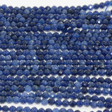 Sodalite Faceted Round Beads 3.2mm