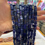 Sodalite Stone Beads Spacer Column Barrel Loose Beads for Jewelry Making