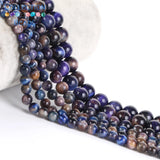 Starry Sky Tiger Eyes Stone Round Beads 6-10mm for Jewelry Making